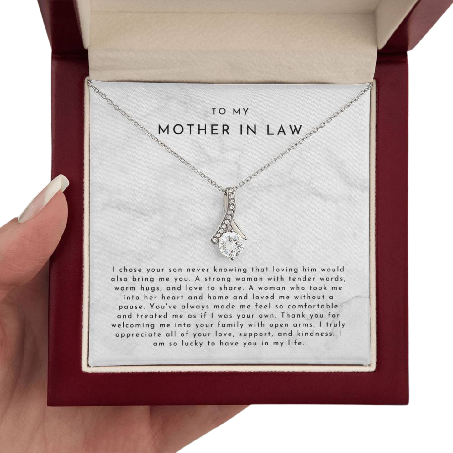 To My Mother-In-Law – I Chose Your Son Necklace