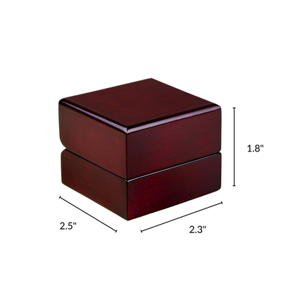 Luxury LED Mahogany Ring Gift Box