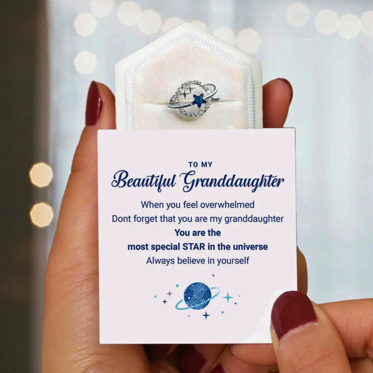 To My Beautiful Granddaughter - Special Star Ring