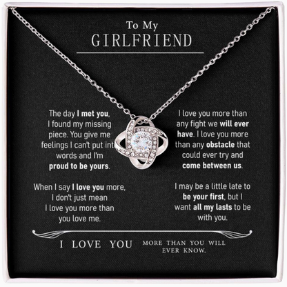 To My Girlfriend - I Love You Necklace