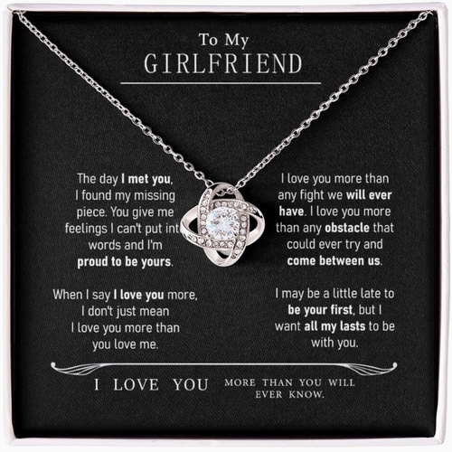 To My Girlfriend - I Love You Necklace