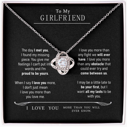 To My Girlfriend - I Love You Necklace
