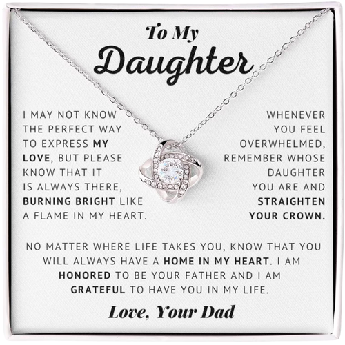 To My Daughter - Love Dad Necklace