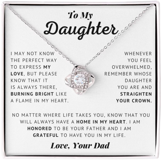 To My Daughter - Love Dad Necklace