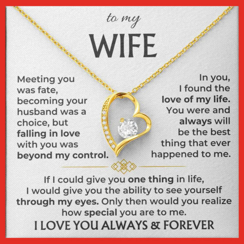 To My Wife - Always & Forever Necklace