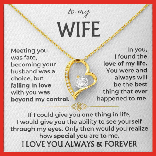 To My Wife - Always & Forever Necklace