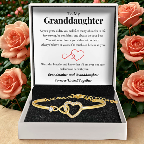 To My Granddaughter – Infinity Heart Bracelet