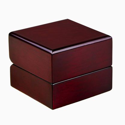 Luxury LED Mahogany Ring Gift Box