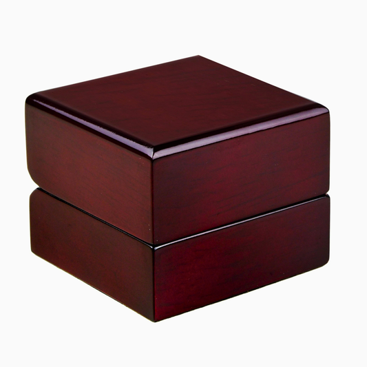 Luxury LED Mahogany Ring Gift Box