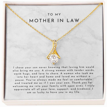 To My Mother-In-Law – I Chose Your Son Necklace