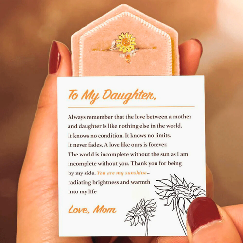 To My Daughter - Sunflower Fidget Ring