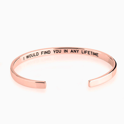 Hidden Message Bracelet - I Will Find You In Any Lifetime