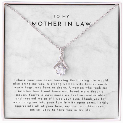 To My Mother-In-Law – I Chose Your Son Necklace