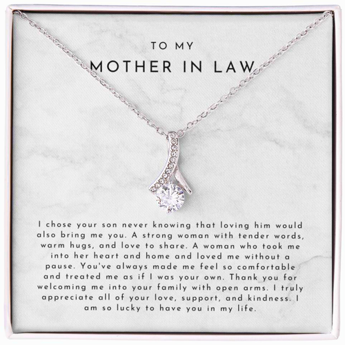 To My Mother-In-Law – I Chose Your Son Necklace