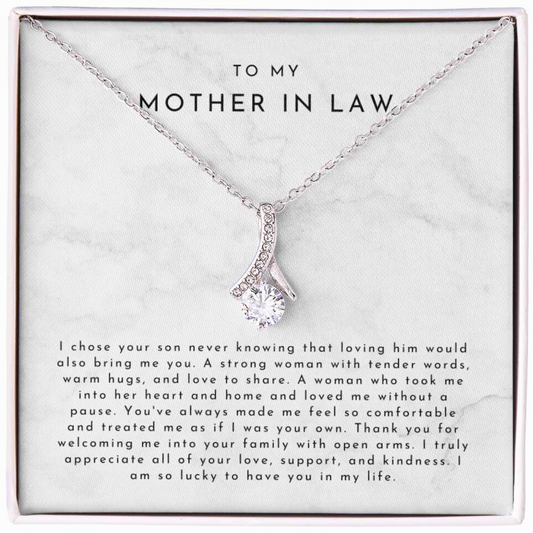 To My Mother-In-Law – I Chose Your Son Necklace