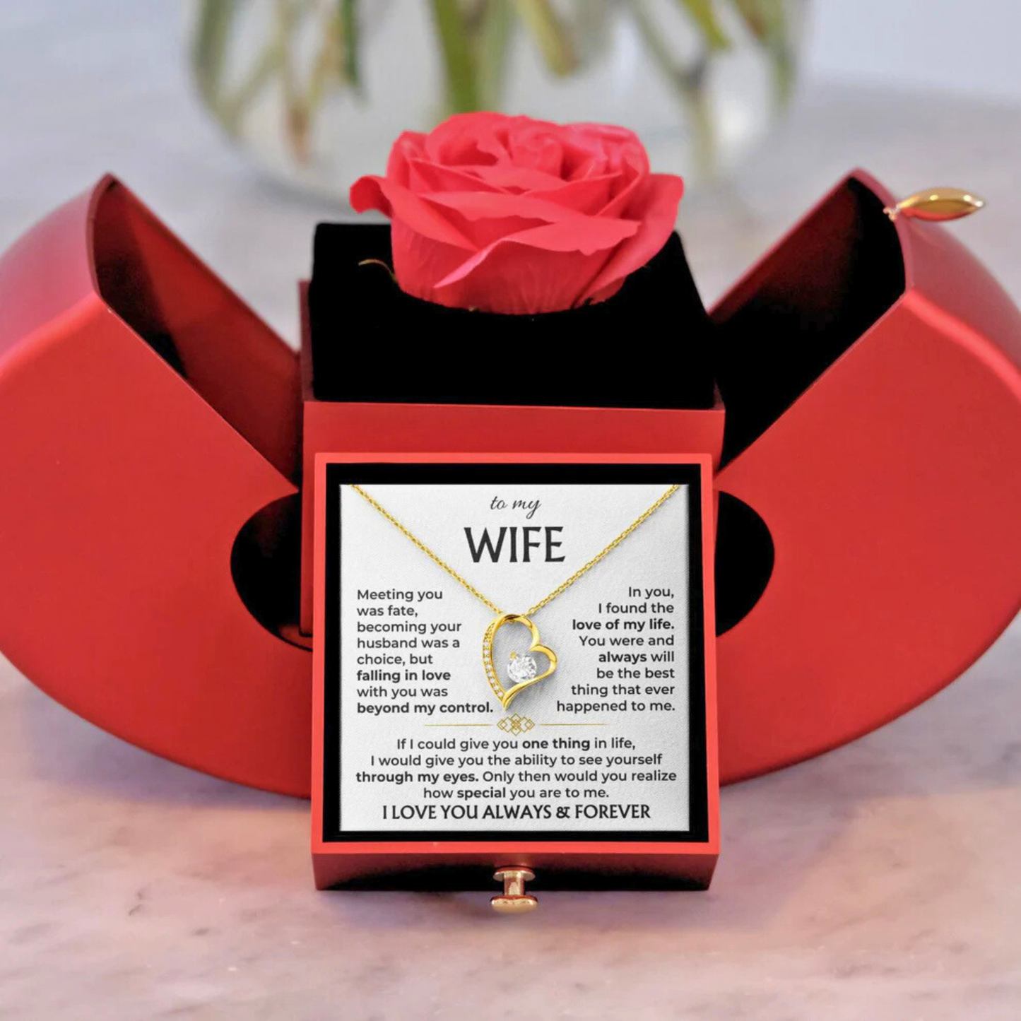 To My Wife - Always & Forever Necklace