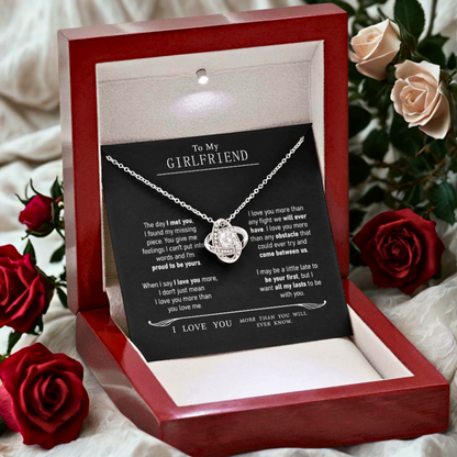 To My Girlfriend - I Love You Necklace