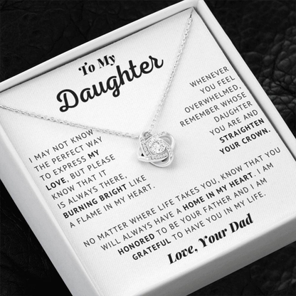 To My Daughter - Love Dad Necklace