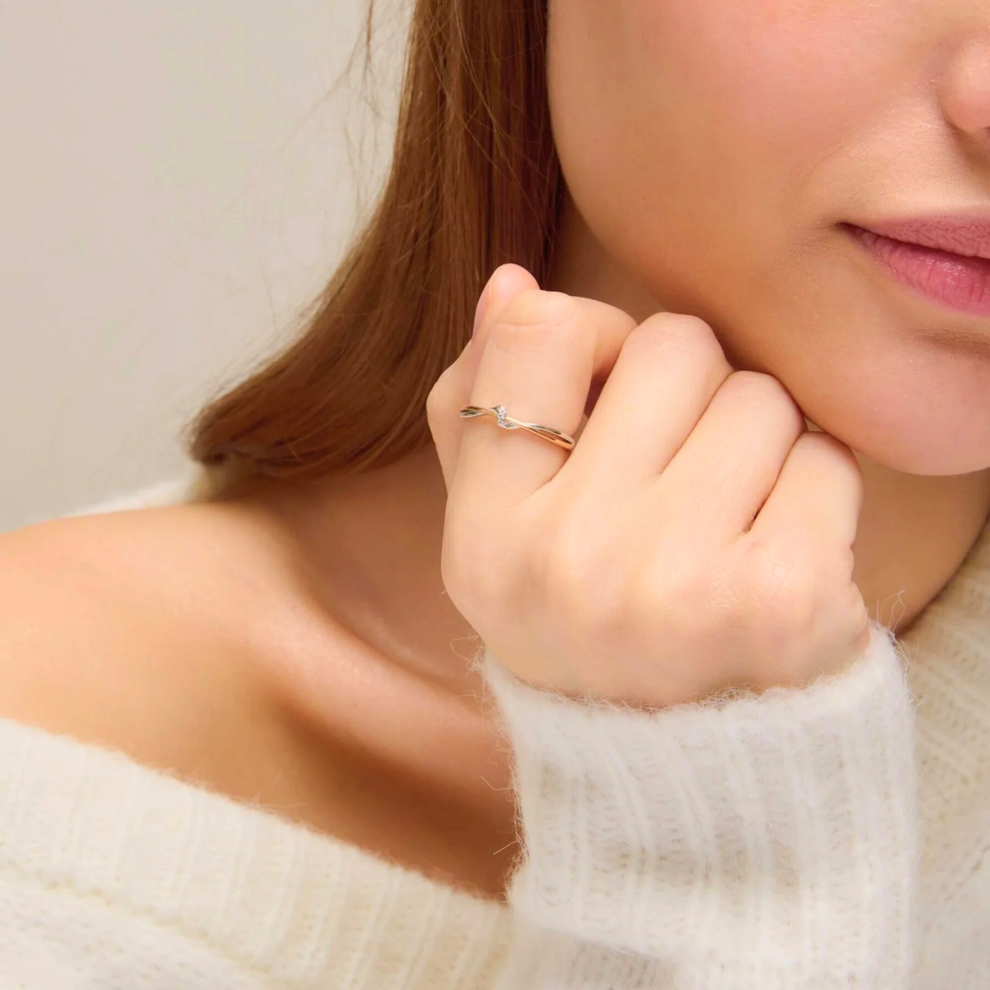 Mother & Daughter - Love Knot Ring