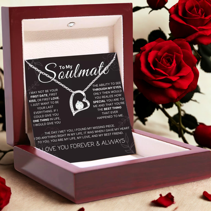 To My Soulmate - Love Heart Necklace