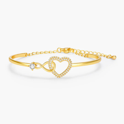 To My Granddaughter – Infinity Heart Bracelet