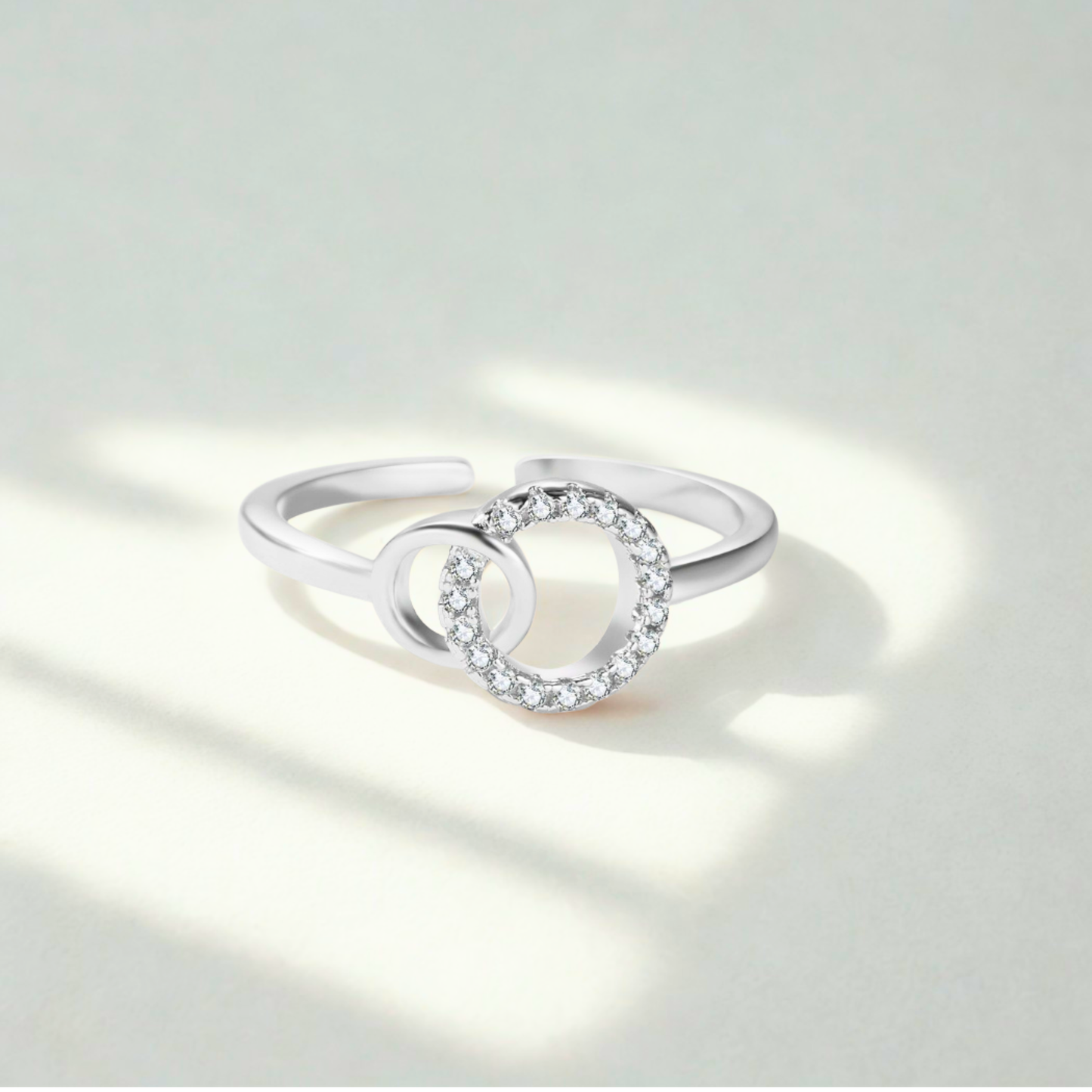 Mother & Daughter Forever Linked Forever Loved Ring