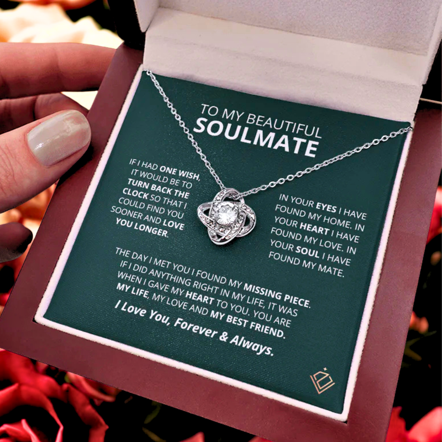 To My Beautiful Soulmate - Forever & Always Necklace