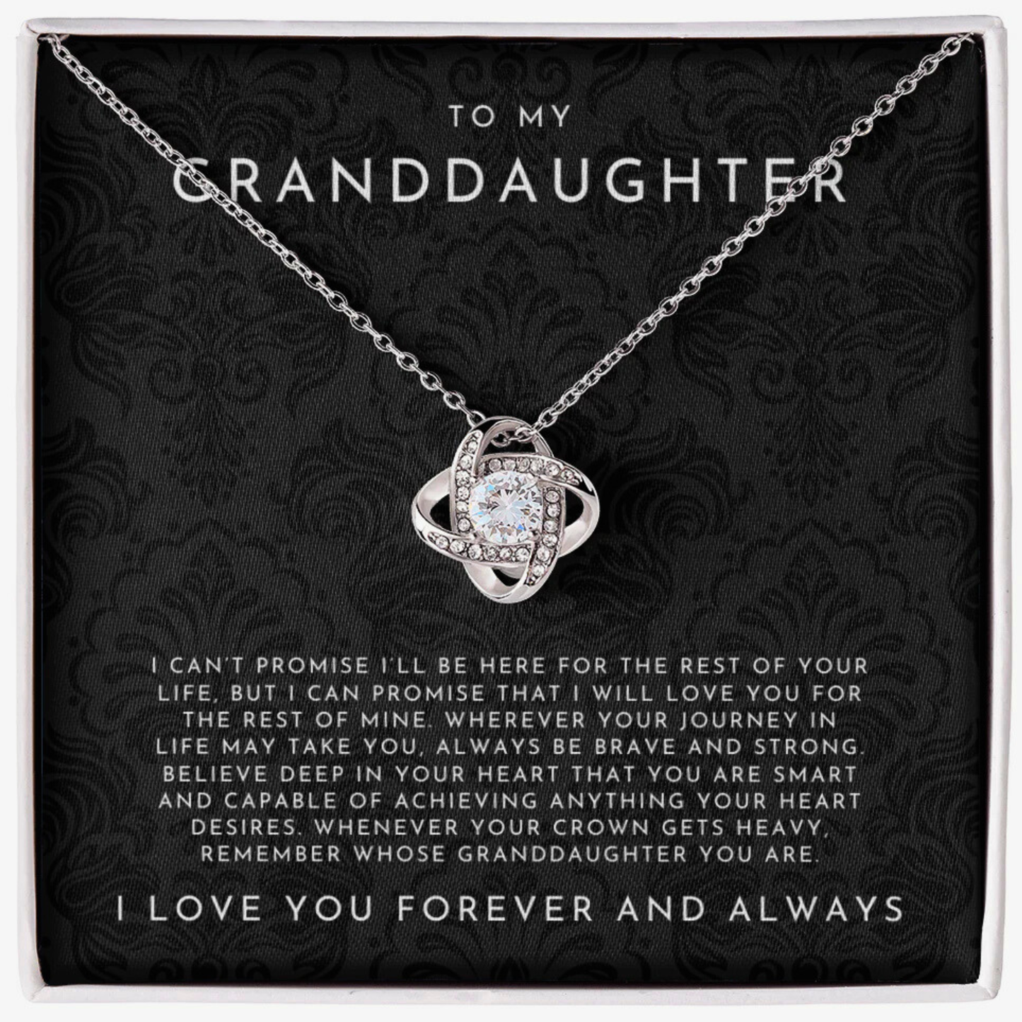 To My Granddaughter - Forever & Always Necklace