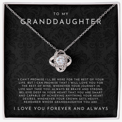 To My Granddaughter - Forever & Always Necklace