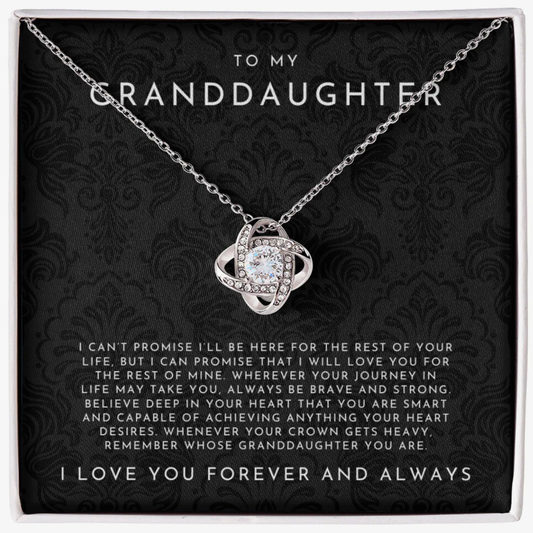 To My Granddaughter - Forever & Always Necklace