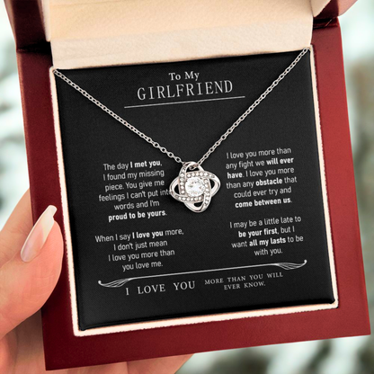 To My Girlfriend - I Love You Necklace