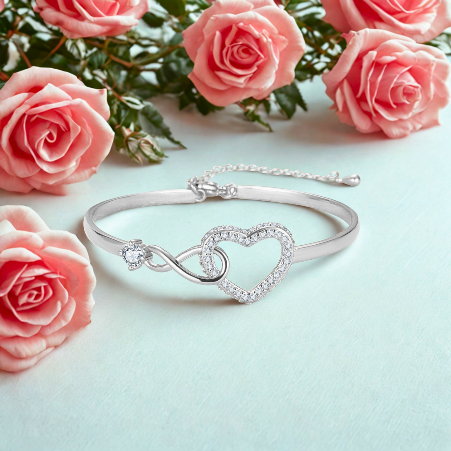 To My Granddaughter – Infinity Heart Bracelet