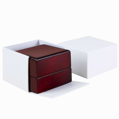Luxury LED Mahogany Ring Gift Box