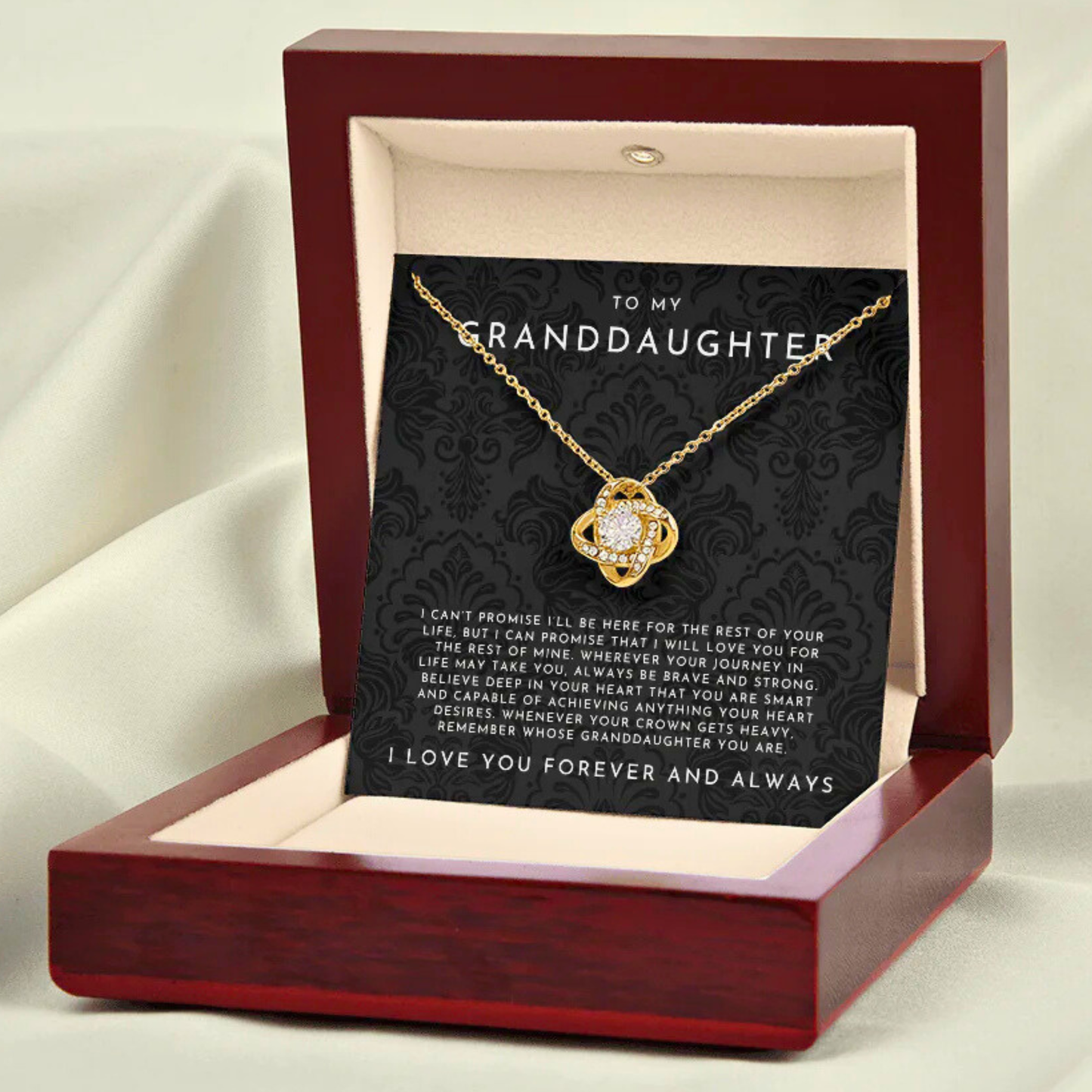 To My Granddaughter - Forever & Always Necklace