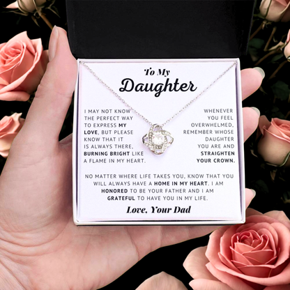 To My Daughter - Love Dad Necklace