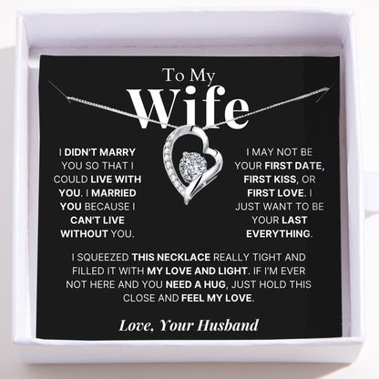 To My Wife - Love Heart Necklace