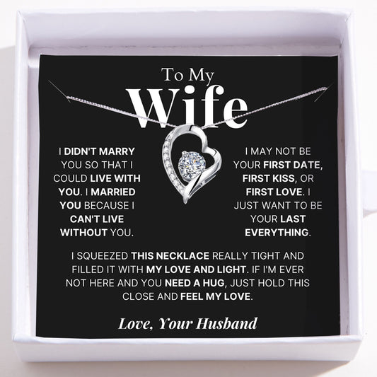 To My Wife - Love Heart Necklace