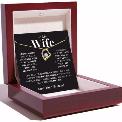 To My Wife - Love Heart Necklace