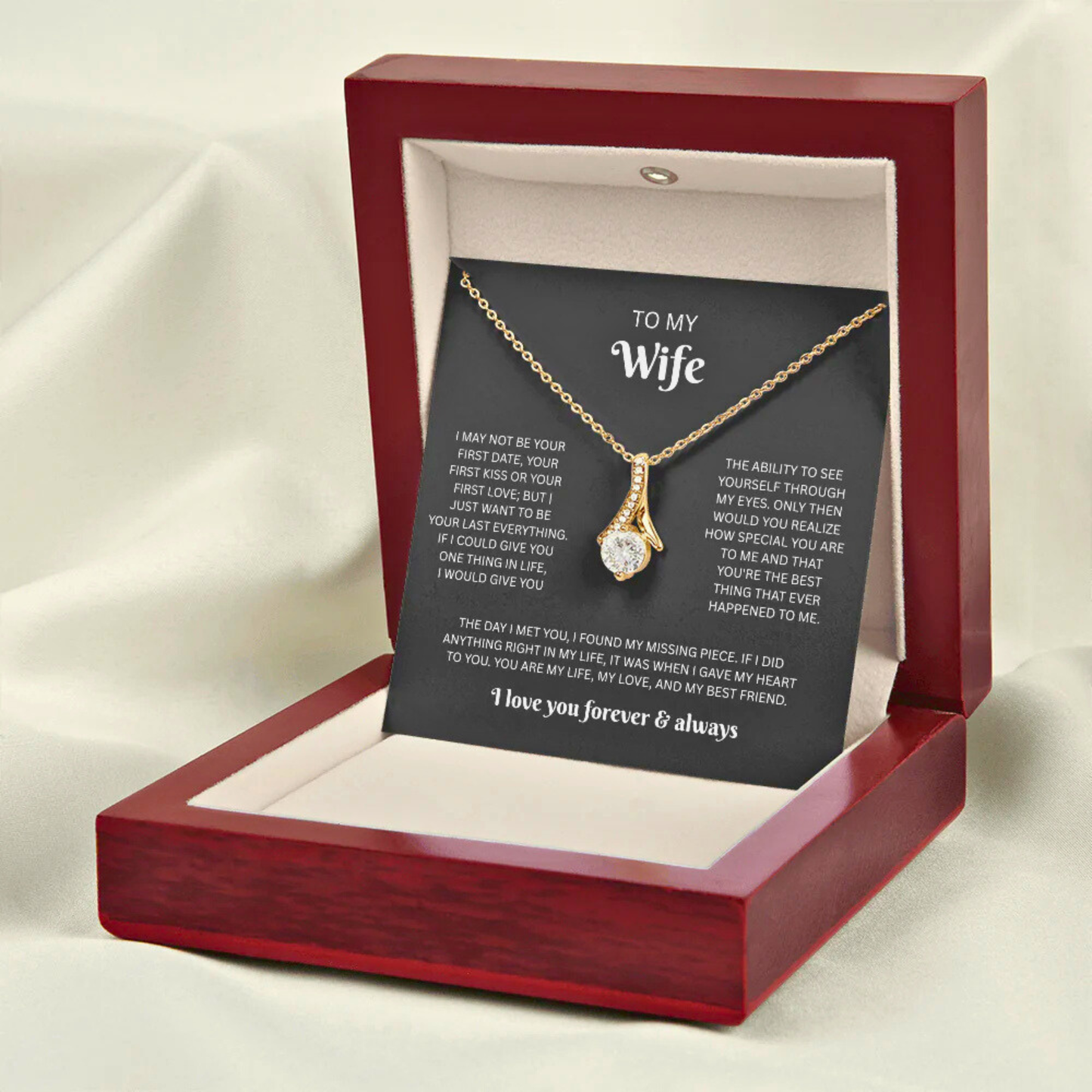 To My Wife - Forever & Always Necklace