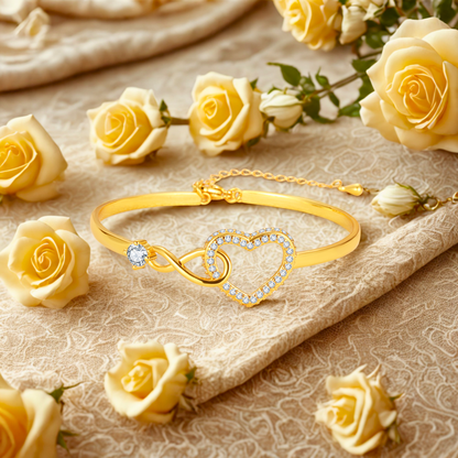 To My Granddaughter – Infinity Heart Bracelet
