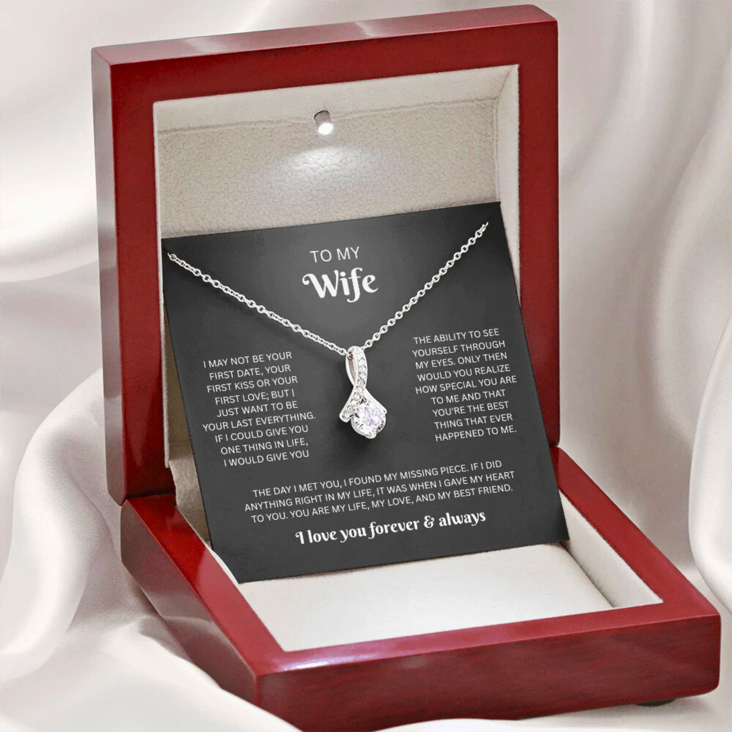 To My Wife - Forever & Always Necklace