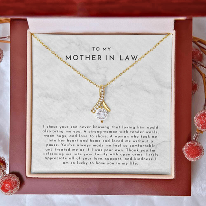 To My Mother-In-Law – I Chose Your Son Necklace