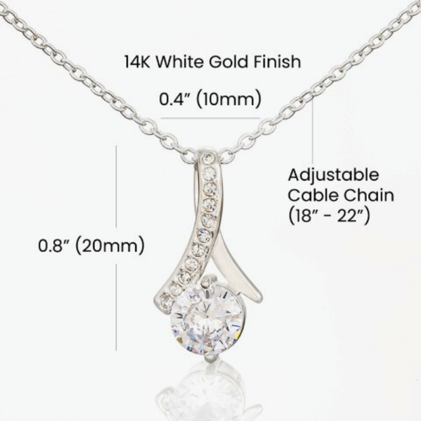To My Valentine Alluring Beauty Necklace | Red Floral