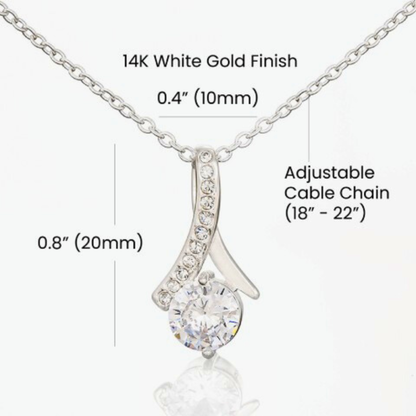 To My Valentine Alluring Beauty Necklace | Red Floral