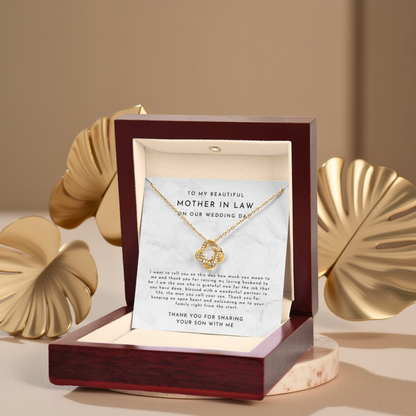To My Beautiful Mother In Law Necklace