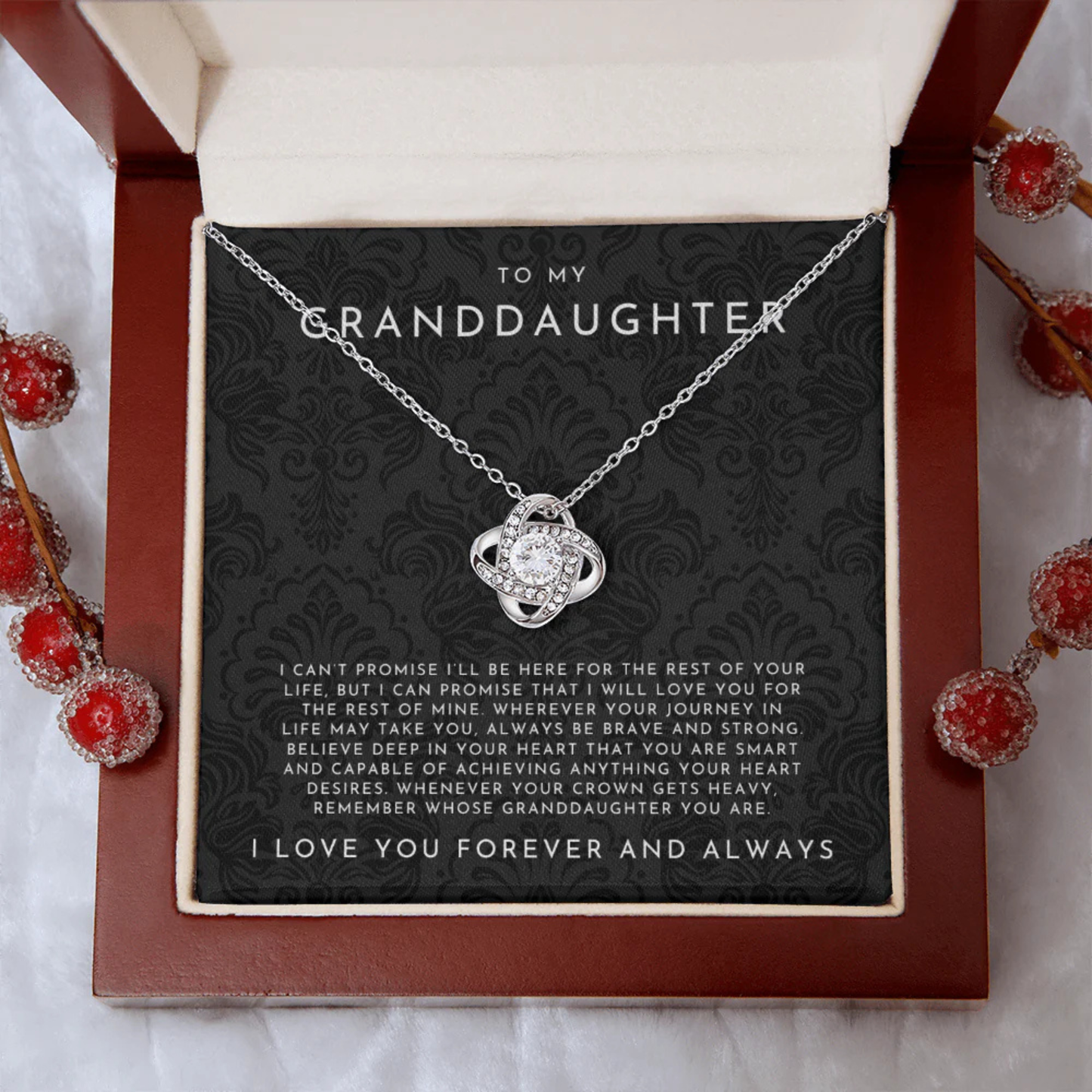 To My Granddaughter - Forever & Always Necklace