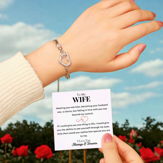 To My Wife - Infinity Heart Bracelet