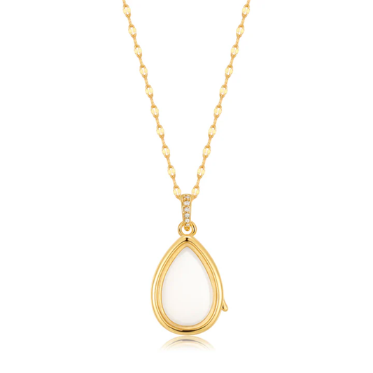 Tear Drop Gold Floating Locket