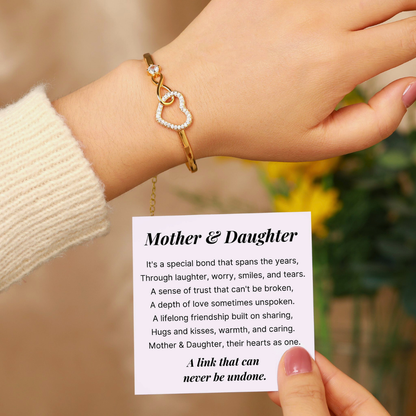 Mother & Daughter - Infinity Heart Bracelet