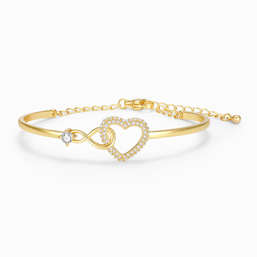 To My Wife - Infinity Heart Bracelet